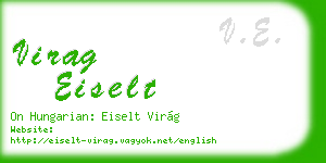 virag eiselt business card